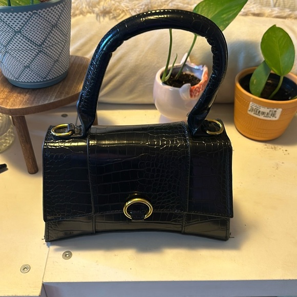 None Handbags - Black mini hand bag with strap